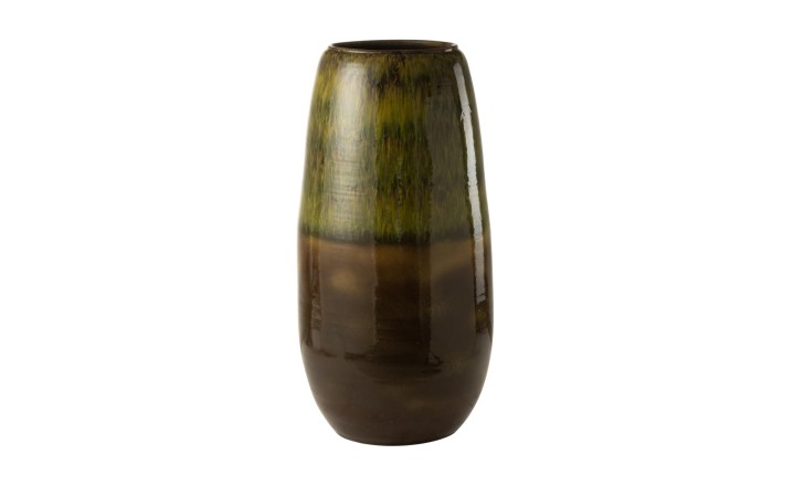 Olive Vase Green L