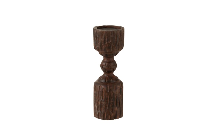 Pil Mango Candle Holder Brown S
