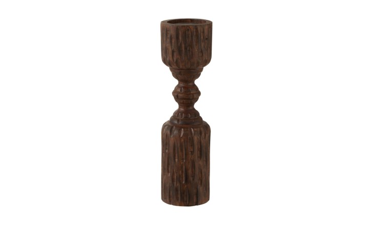Pil Mango Candle Hold Brown L