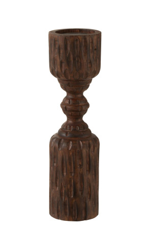 Pil Mango Candle Hold Brown L
