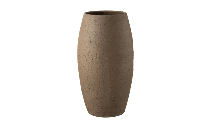 Enya Vase Ceramic Brown L
