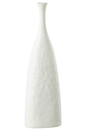 Zihao Vase Ceramic White L