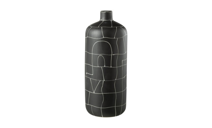 Japan Vase Bottle Black L
