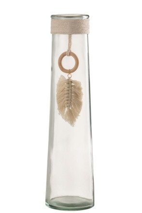 Vase Long Feather Glass L