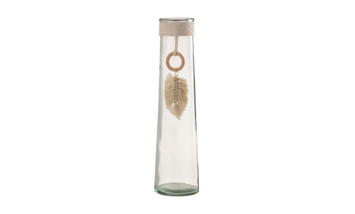 Vase Long Feather Glass L