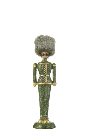 Nutcracker Fur Hat Green M (7x8x25cm)