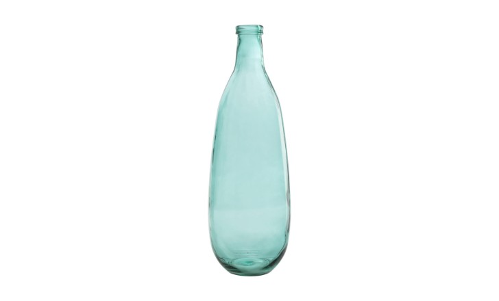 Aqua Vase Bottle Glass L