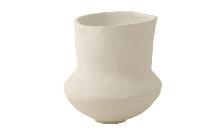 Archaic Pot Paper Mache White