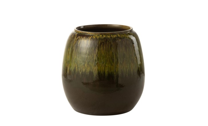 Olive Flower Pot Green
