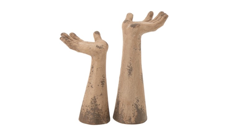 Hands Antique Outdoor Beige Set Of 2