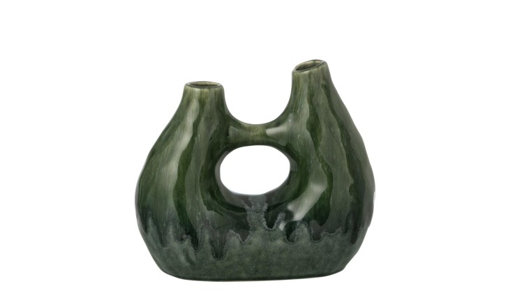 Jeanne Vase Dark Green M