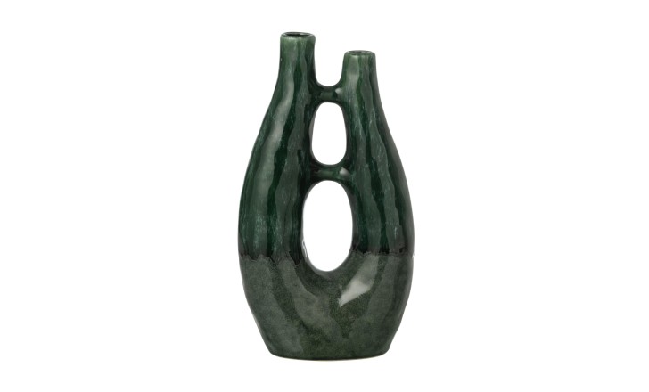 Jeanne Vase Dark Green L