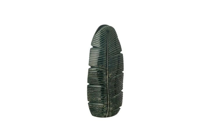 Leaf Dark Vase Green M