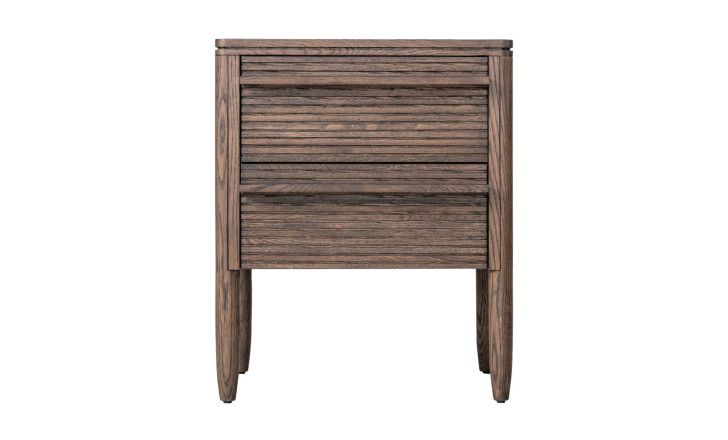 Lines 2-Drawer Bedside Table