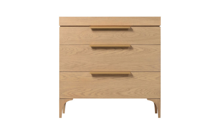 Bridge 3-Drawers Chest Cappuccino finish