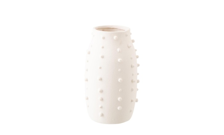 Ruby Vase Dots White S