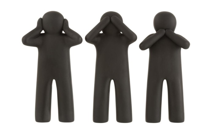 Maurice See/Hear/Speak Nothing Assortment Of 3 (15x7x30cm)