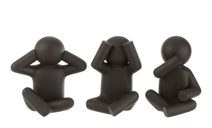 Maurice See/Hear/Speak Nothing Assortment Of 3 (24x15x25cm)