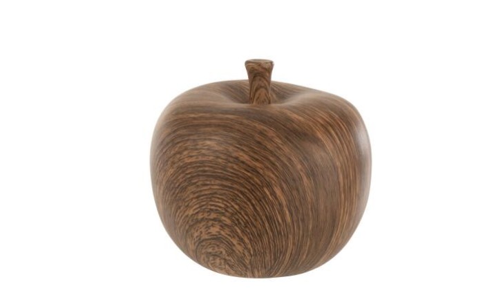 Apple Figurine Brown (10x10x10cm)