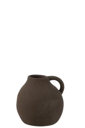 Jug Vase Ceramic Black  (14,5x14,5x15cm)