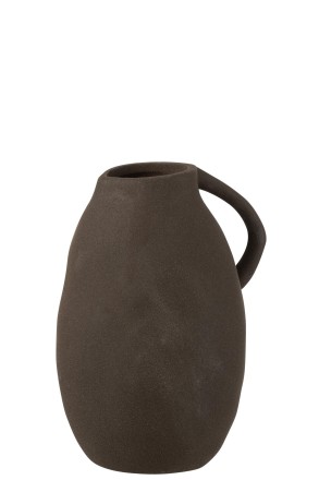 Jug Vase Ceramic Black (17x14x25cm)