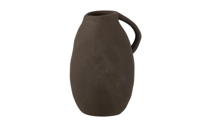 Jug Vase Ceramic Black (17x14x25cm)