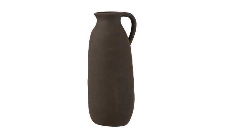 Jug Vase Ceramic Black  (15x13,5x36cm)