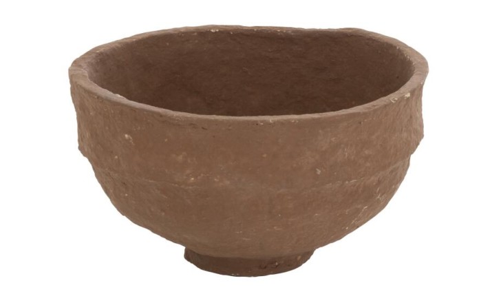 Bowl Paper Mache Brown (37x37x17cm)