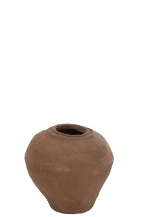 Vase Paper Mache Brown (44x44x47,5cm)