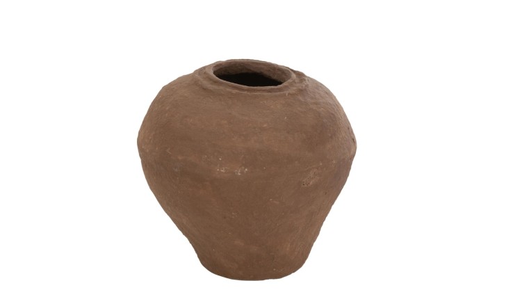 Vase Paper Mache Brown (44x44x47,5cm)