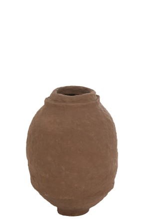 Vase Paper Mache Brown (42x42x59cm)