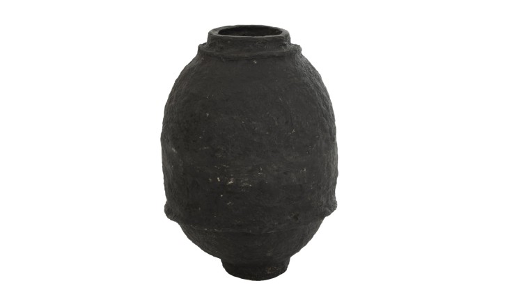 Vase Paper Mache Black (43x43x60cm)