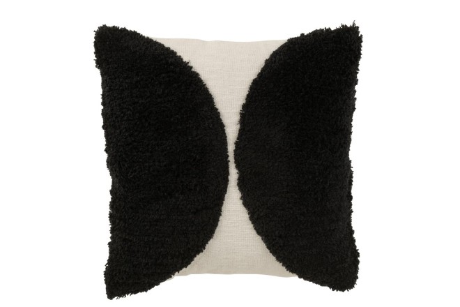 Semi Circle Cushion Black (45x45x15cm)