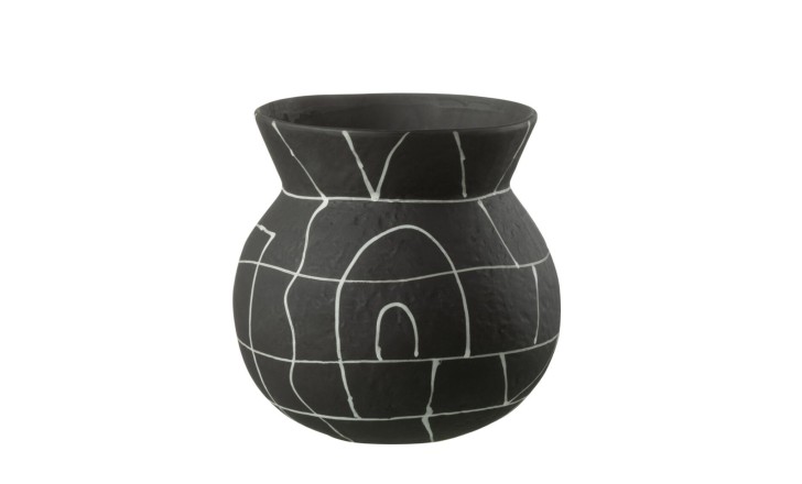 Vase Japan Black (18x18x18cm)