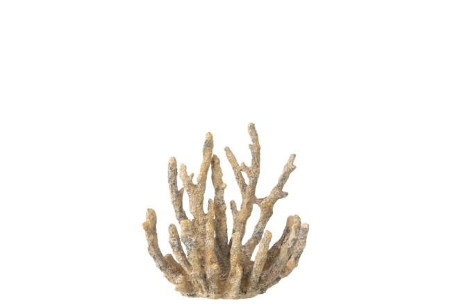 Coral Fugurine Brown/Gold (15x9x16cm)