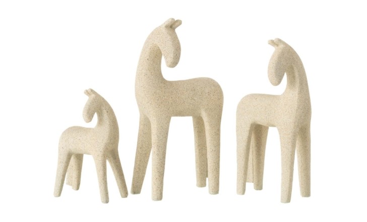 Zephyr Figure Beige (17,5x10,5x31cm) Set Of 3