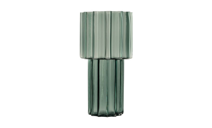 Crystal green Vase H35 cm