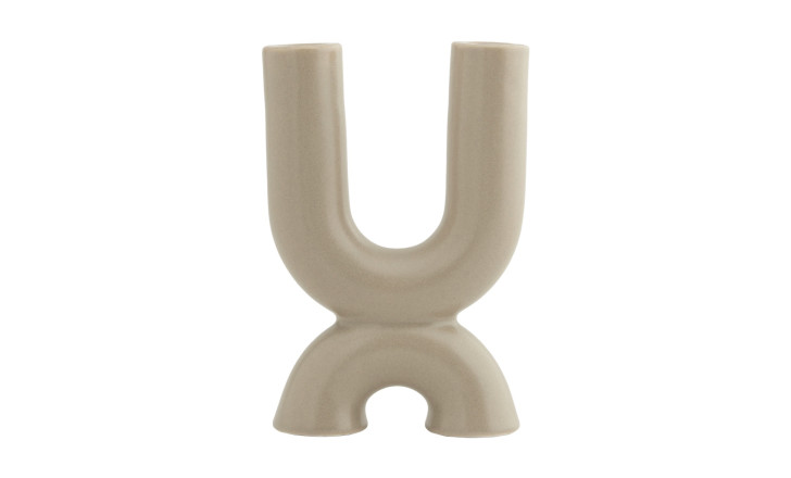 Beige Organic Candleholder