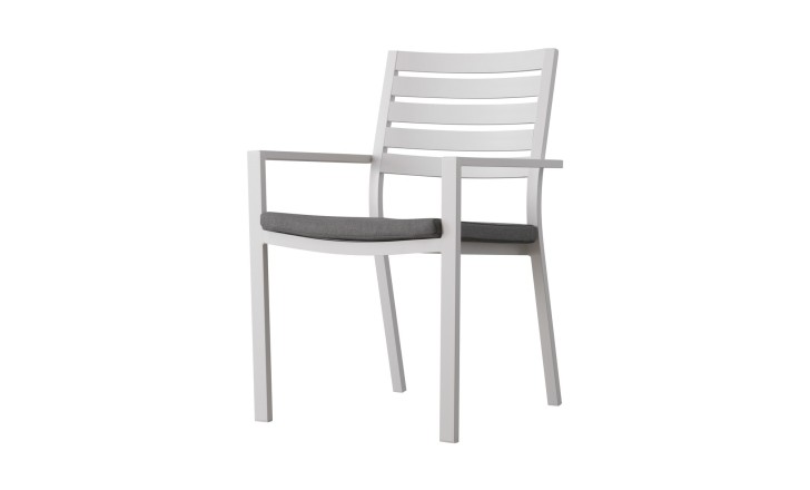 Commet Chair With Cushion White