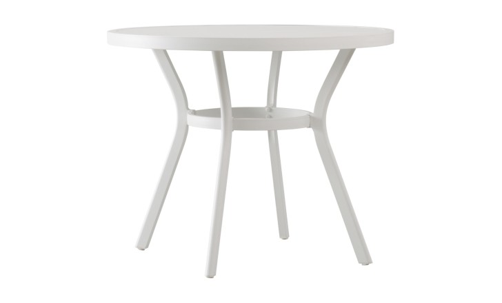 Passeri Round Bistro Table White 90 cm