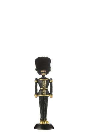 Nutcracker Fur Hat Black S (5x6x19cm)