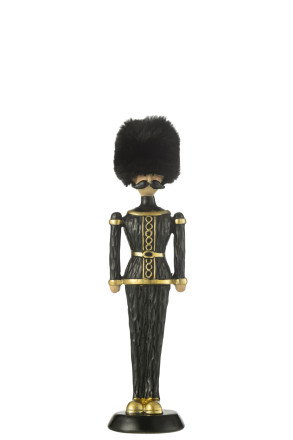 Nutcracker Fur Hat Black M (7x8x25cm)