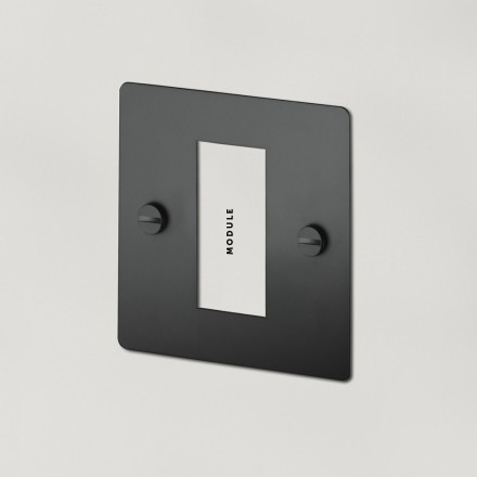 EURO PLATE - SINGLE 1G EURO PLATE 1 MOD UK Black [MG422]