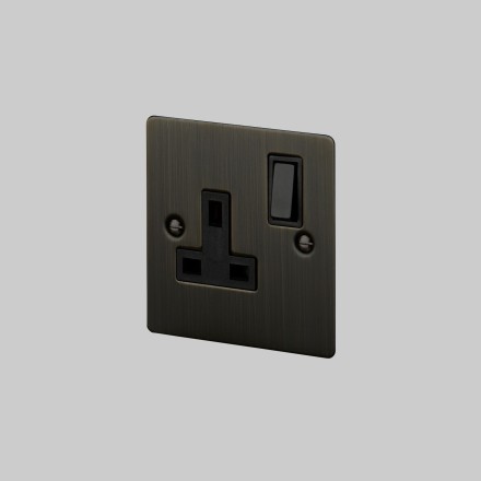 SOCKET 1G UK Socket Smoked Bronze [EL541]