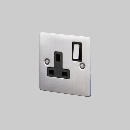 SOCKET 1G UK Socket Steel [EL511]
