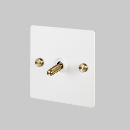 1G Toggle Switch WhiteBrass [EL330]