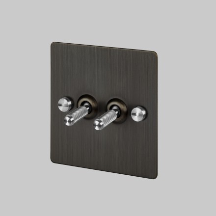 2G Toggle Switch Smoked Bronze Steel [EL441]