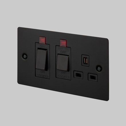 Cooker Control Unit with neon - Black - Black interior