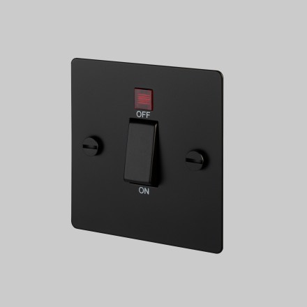 45A DP Cooker Switch with neon - Black - Black interior