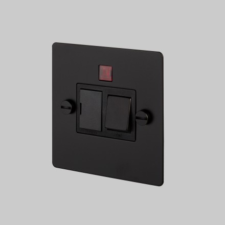 13A DP Switched FCU with neon - Black - Black Interior